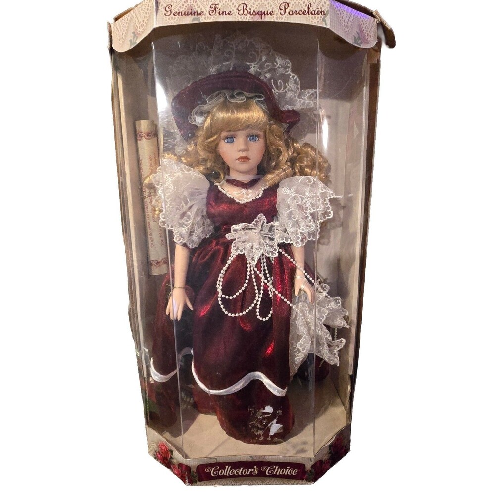 Limited Edition Genuine Fine Bisque Porcelain Authentic Hand Craftsmanship Doll